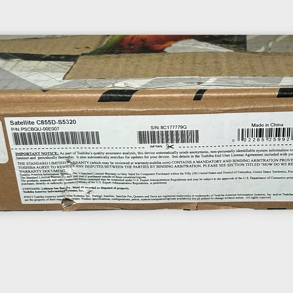 Toshiba Satellite C855D-S5320 15.6